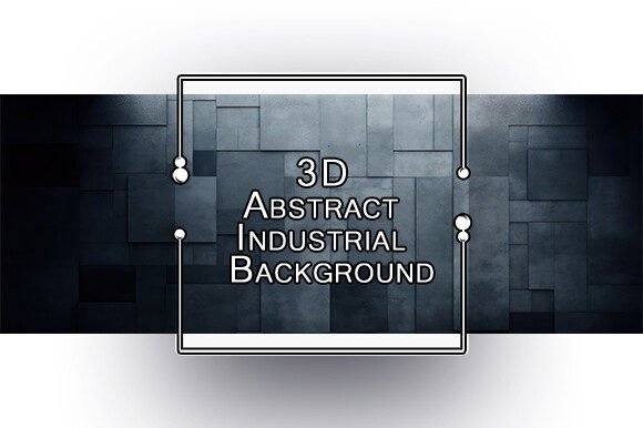 3D Abstract Industrial Background