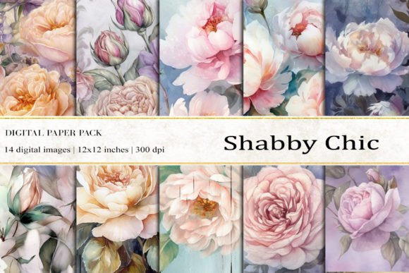 Exploring the Versatility and Aesthetic of Shabby Chic Floral Digital Papers