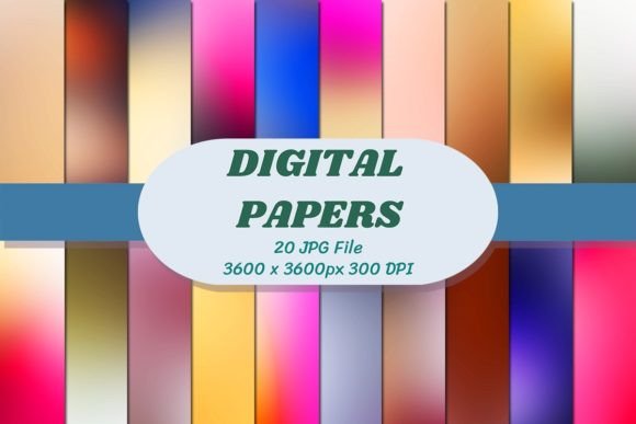 Gradient 12 Background Digital Papers: A Versatile Asset for Modern Creators