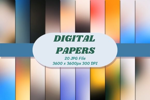 Gradient 27 Background Digital Papers: A Versatile Resource for Creative Professionals