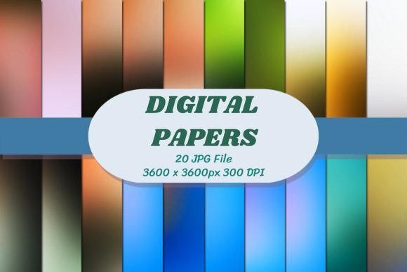 Gradient 34 Background Digital Papers for Creative Projects