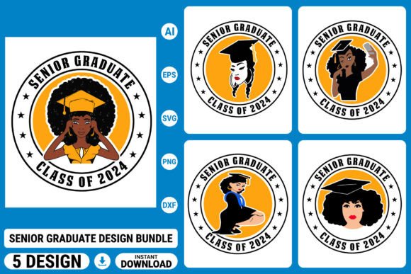 Graduation T-Shirt Class of Senior 2024