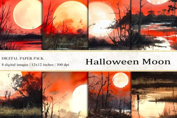 Halloween Moon Digital Papers: A Strategic Asset for Seasonal Branding and Creative Projects