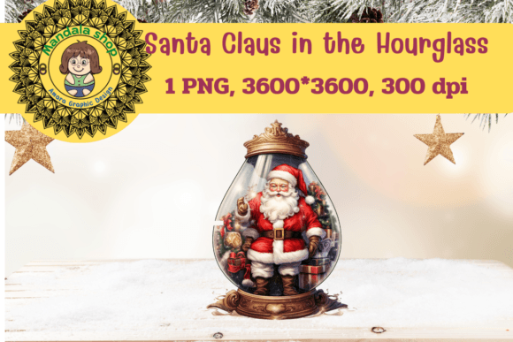 The 3D Santa Claus in the Hourglass: A Versatile Asset for Modern Creative Projects