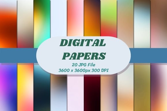 Unlocking Creative Potential with Gradient 13 Background Digital Papers