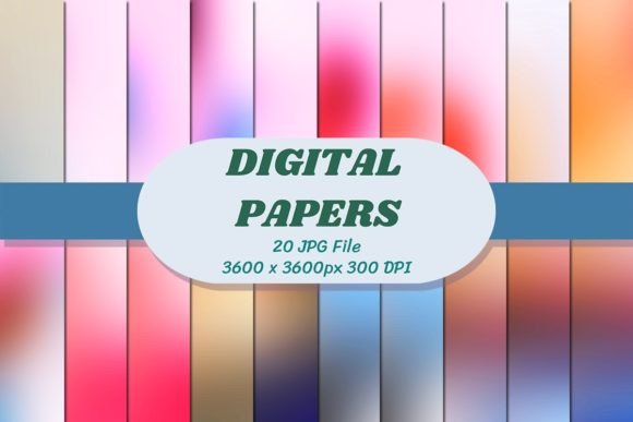 Unlocking Creativity with Gradient 41 Background Digital Papers